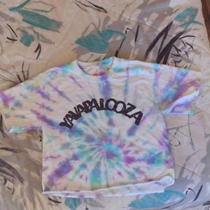Yavapalooza tie dye crop top